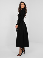 Czarna elegancka spódnica z wszytym paskiem