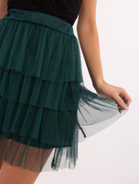 Hurt Ciemnozielona tiulowa mini spódnica Suerta OCH BELLA 