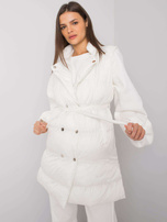 Ecru trzyczęściowy komplet z kamizelką Minneola