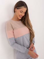 Beżowo-różowa sukienka Feliciana RUE PARIS