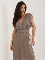 Fango midi sukienka z plisowanym dołem RUE PARIS