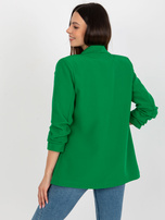 Hurt Zielona elegancka marynarka z kwiatem OCH BELLA