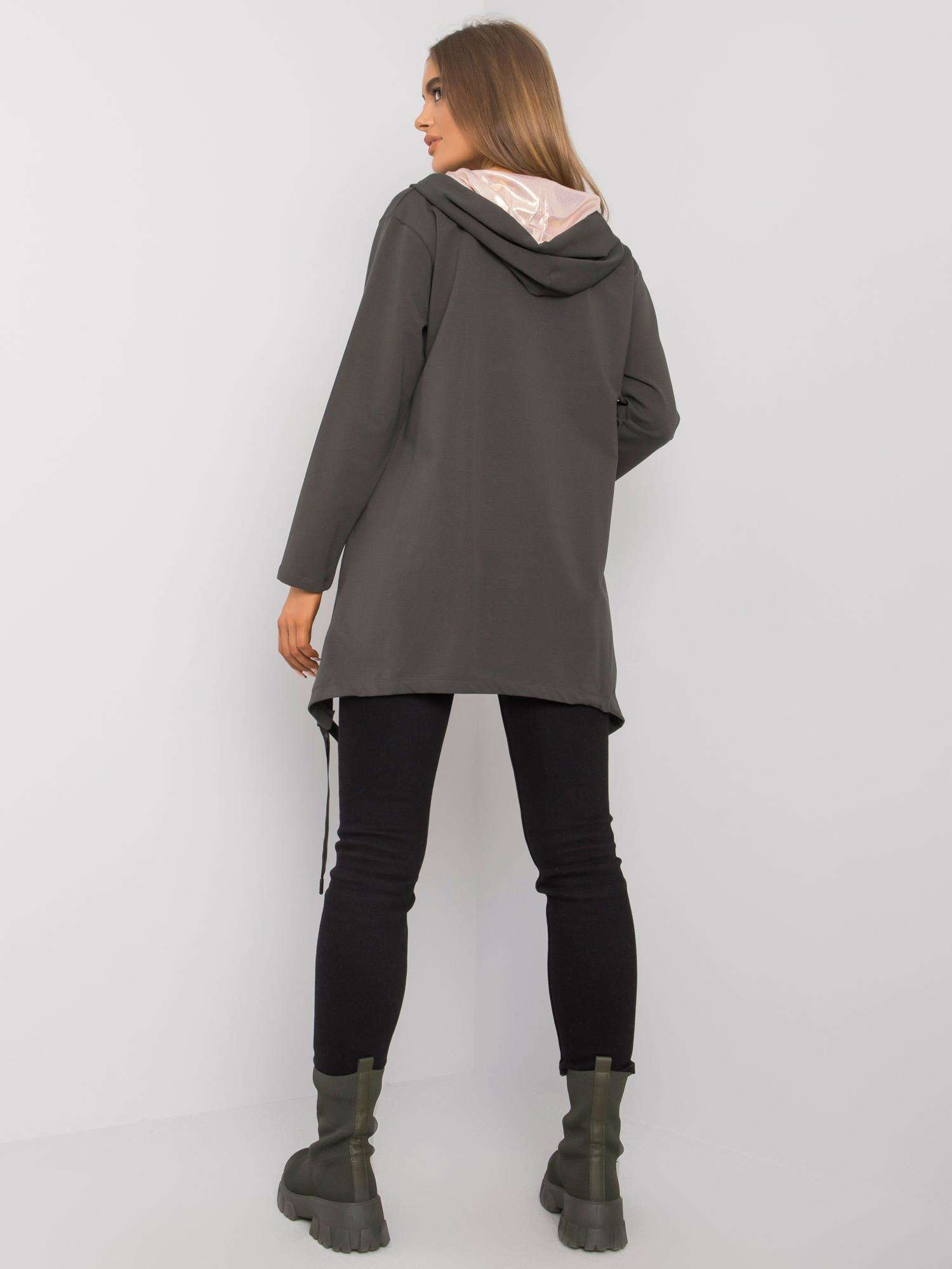 Ciemna khaki bluza rozpinana Narissa