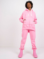 Jasnoróżowy dresowy komplet dwuczęściowy Preston