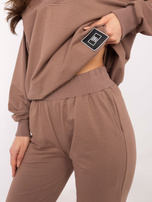 Hurtownia online Brązowy damski komplet z bawełną