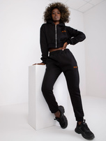 Czarny dresowy komplet dwuczęściowy Kalifornia RUE PARIS