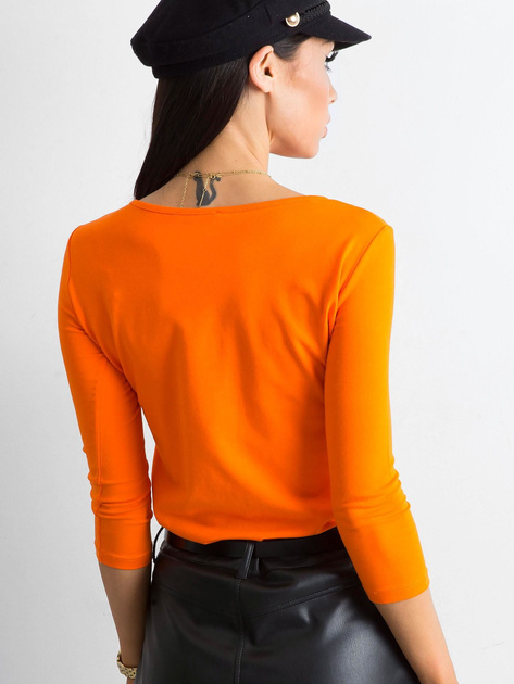 Pomarańczowa bluzka bawełniana Mona