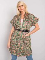 Zielony płaszcz z krótkim rękawem Sonja