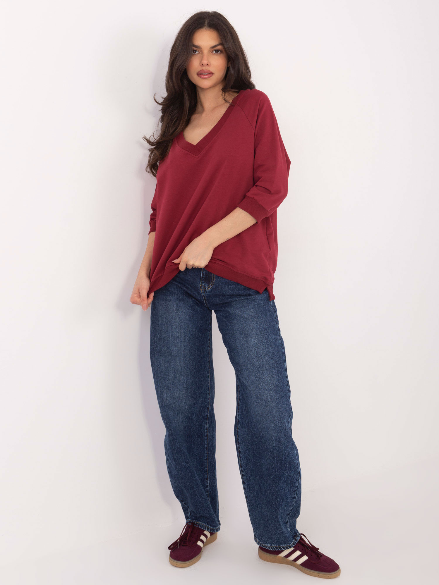 Bluza bordowy