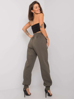 Ciemne khaki damskie spodnie dresowe Atlanta