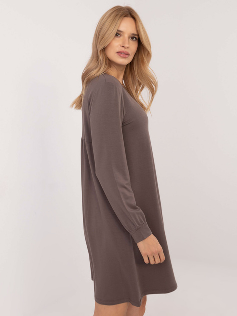 Hurt Ciemnobrązowa dresowa sukienka z modalu