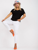 Czarna bluzka plus size z wiskozy Dina