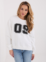 Ecru bluza oversize bez kaptura