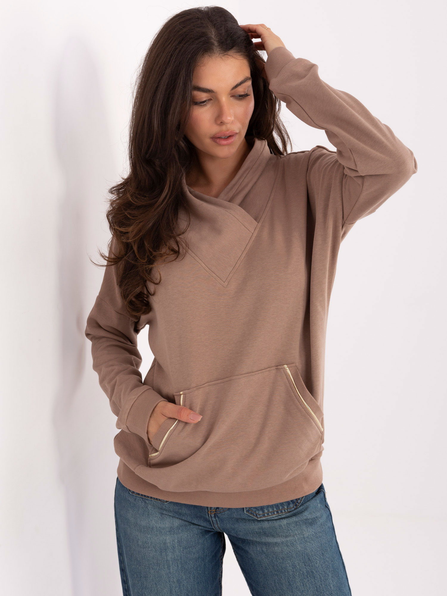 Bluza ciemny bezowy