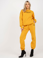 Hurt Ciemnożółty dwuczęściowy komplet dresowy oversize