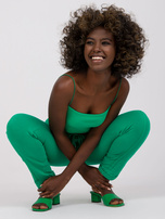 Zielone spodnie dresowe z bawełny Approachable