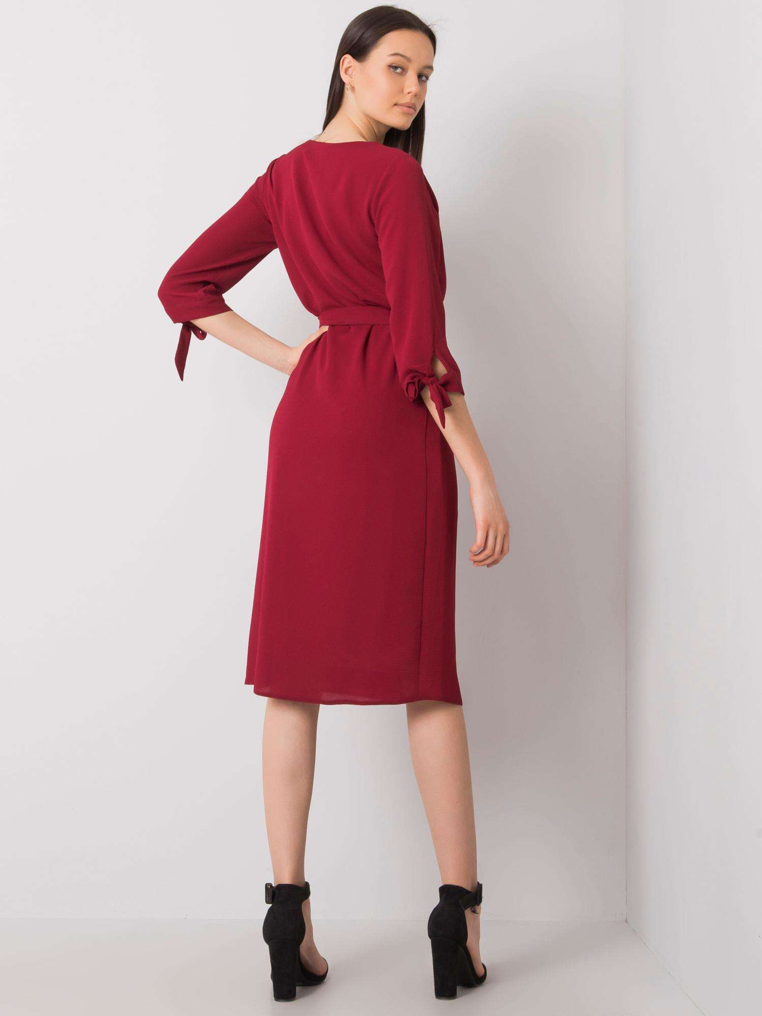 Burgundy Alethea cocktail dress