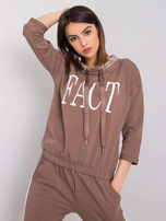 Brązowy komplet casualowy Kadeesha 