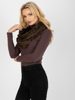 Hurtownia online Khaki damska chusta komin z nadrukiem 