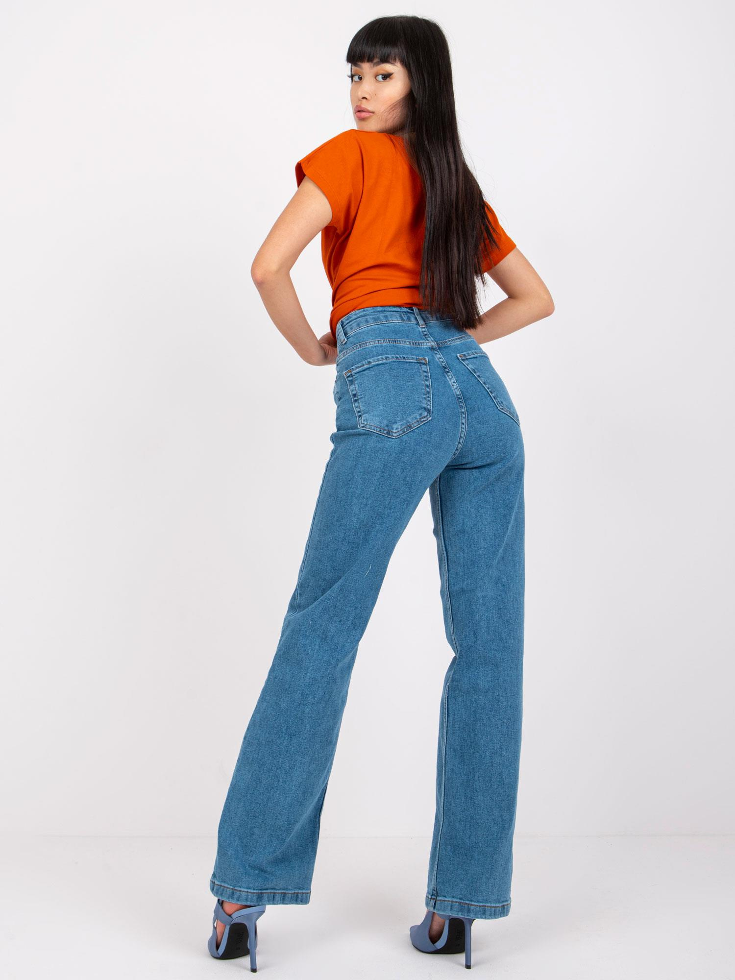 Niebieskie jeansy damskie regular Fortaleza