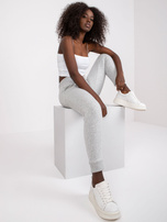 Szare gładkie spodnie dresowe Jessica MAYFLIES