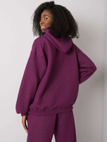 Fioletowa bluza z pikowaniem Hanna RUE PARIS 