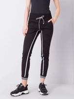 Czarne spodnie dresowe Allie RUE PARIS