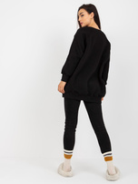 Hurt Czarna dresowa bluza bez kaptura z okrągłym dekoltem Remy 