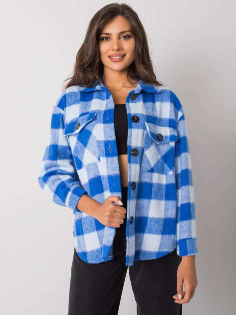 Niebieska koszula w kratę Melany