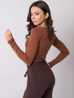 Brązowa bluzka Lounge RUE PARIS