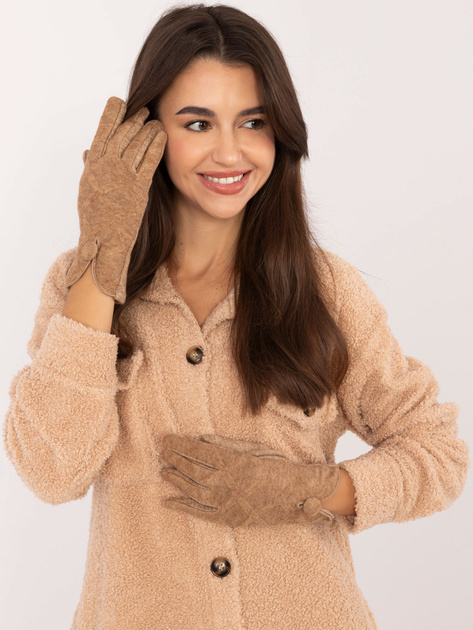 Hurtownia Camelowe dotykowe rękawiczki damskie