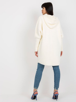 Hurtownia Ecru damski płaszcz alpaka z dodatkiem wełny