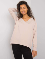 Beżowa bluzka z długim rękawem Alexie RUE PARIS