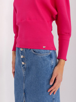 Hurt Fuksjowa bluzka w prążek BASIC FEEL GOOD