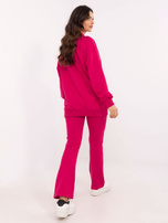 Hurt Fuksjowy dwuczęściowy komplet basic z dekoltem V