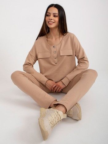 Hurt Camelowy Komplett casual mit Hose.