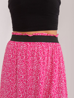 Hurt Ciemnoróżowa długa spódnica z printem SUBLEVEL