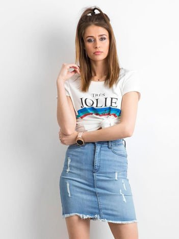 Niebieska spódnica z denimu