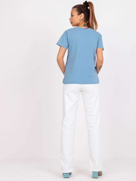 Jasnoniebieski t-shirt V-neck damski Salina MAYFLIES