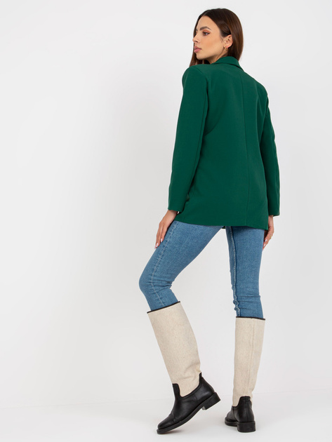 Hurt Ciemnozielona klasyczna marynarka z zapięciem na guzik Veracruz