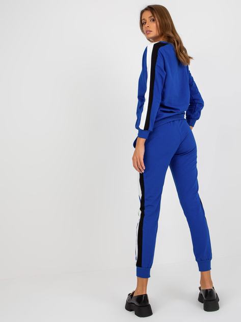 Hurt Ciemnoniebieski dresowy komplet basic z lampasami