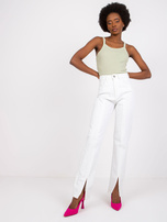 Jasnozielony prążkowany top basic Wendy SUBLEVEL 