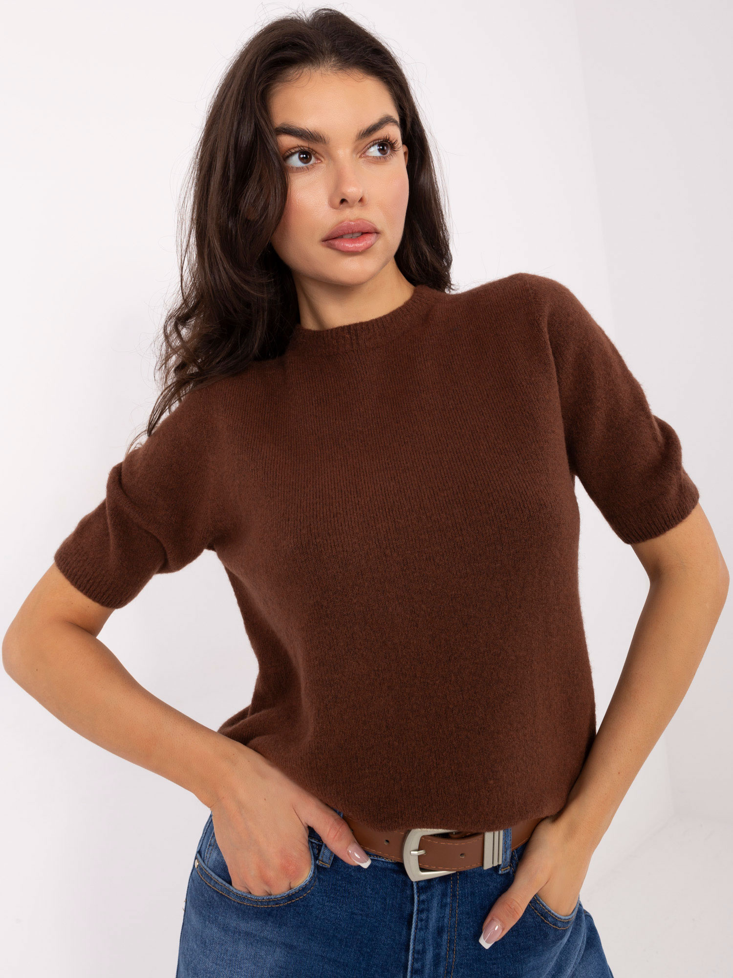 Sweter jasny brązowy