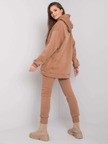 Camelowy dresowy komplet dwuczęściowy Lucia