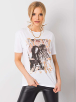 Biały t-shirt Agathe