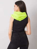 Fluo żółty komin z błyszczącą aplikacją