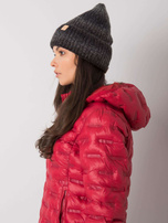 Czarno-szara czapka beanie ombre