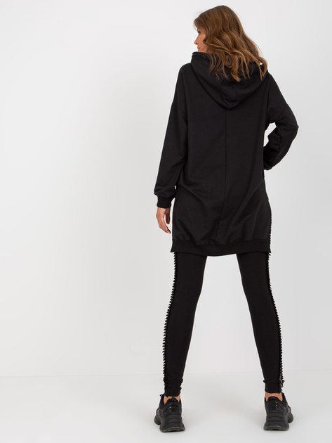 Hurt Czarne legginsy na co dzień z napisami po bokach