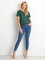 Ciemnozielony t-shirt Transformative