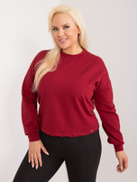 Bordowa bluza plus size Florentia